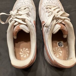 Nike White and Pink Athletic Shoes